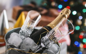 Champagner im Sektkelch
