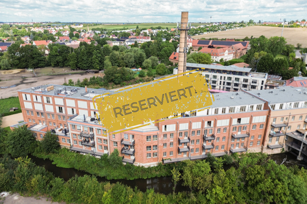 Papierfabrik Schkeuditz | Ihr neues Zuhause in Wassernähe | Balkon | 2 Bäder | Aufzug | Stellplatz
