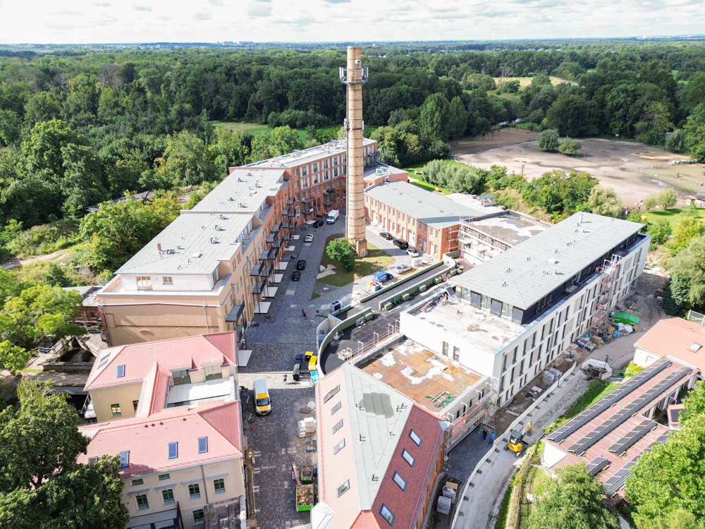 Papierfabrik Schkeuditz | Wohnen am Wasser |Neubau | Erstbezug | Terrasse | Gäste-WC | Stellplatz