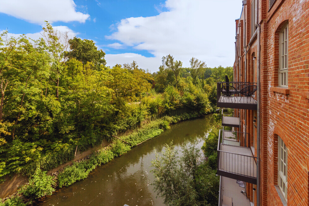 Traum-Apartment mit Dachterrasse | Südbalkon | Papierfabrik Schkeuditz -Wohnen am Wasser