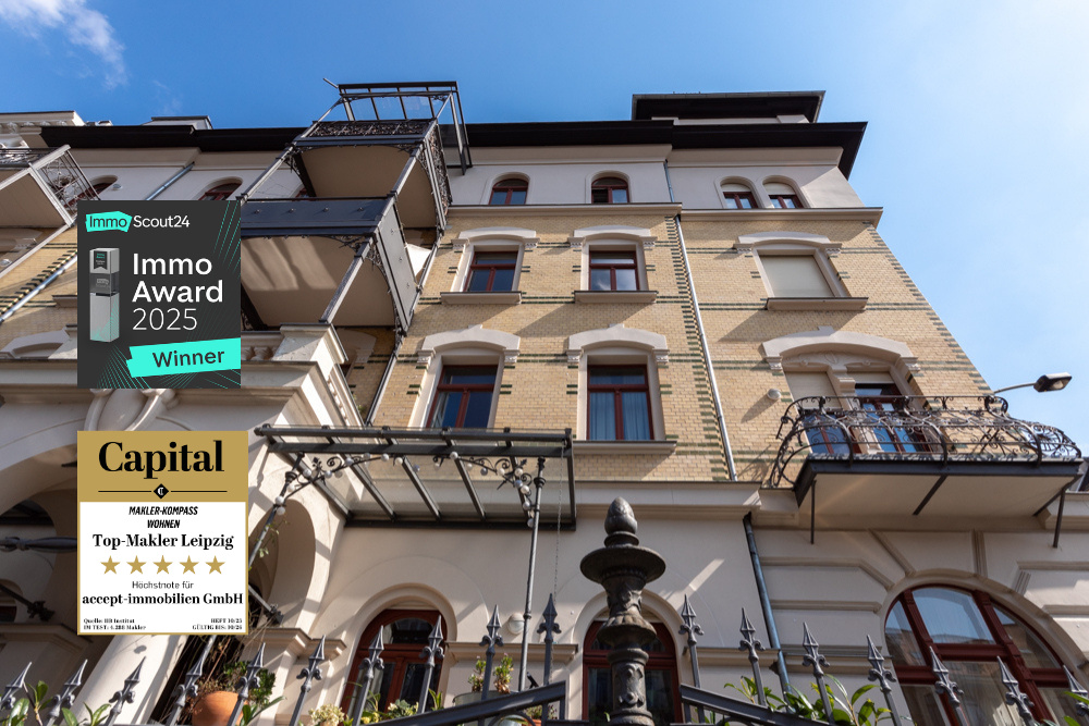 Traumwohnung in TOP Lage – Südvorstadt | 2 Balkone | Parkett | Tageslichtbad | Stuck