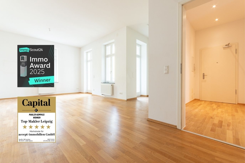 Direkt einziehen ! Tolle 2-Zimmer-Wohnung im Zentrum | Balkon | Parkett | Ruhig gelegen