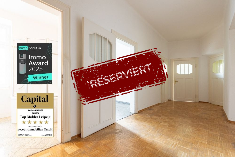 Charmante Familienwohnung in Gohlis mit Balkon | Stilvolles Erkerzimmer | Parkett