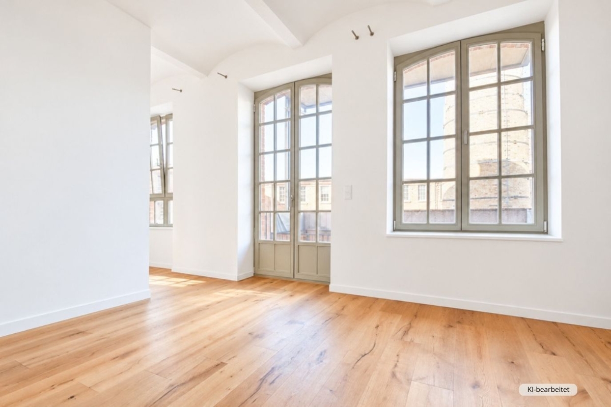 Charmantes Apartment in der Papierfabrik | Balkon | Echtholzparkett | Offene Küche | Stellplatz