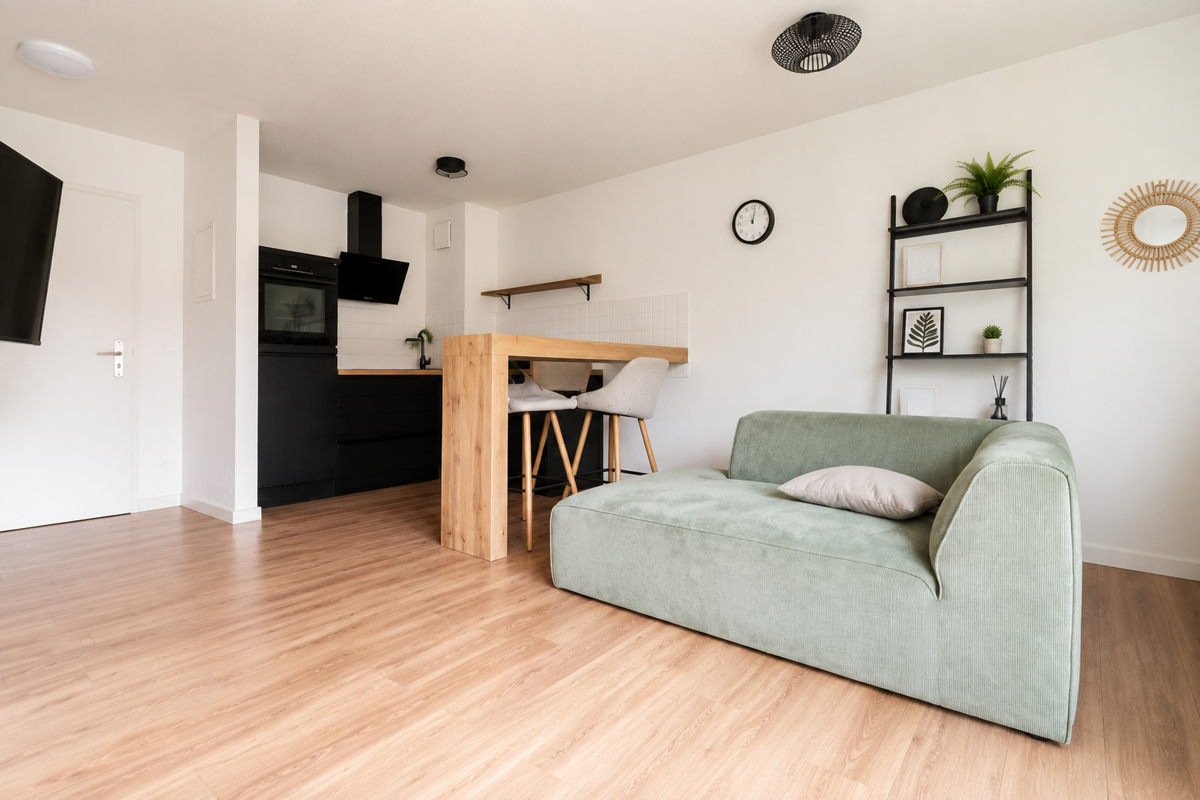 Gemütliches Single-Apartment mit Balkon | Einbauküche