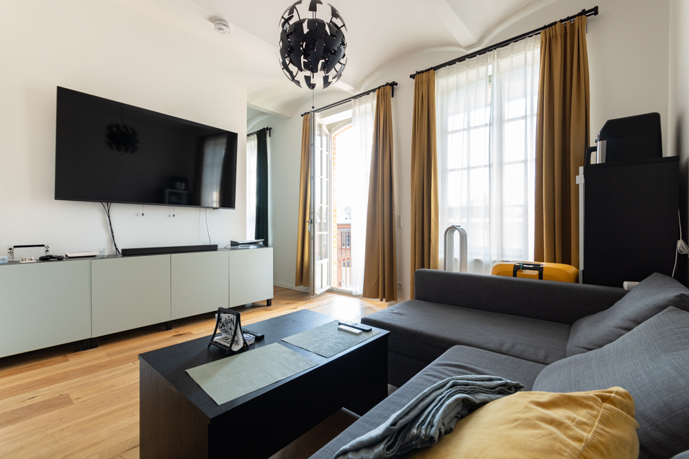 Singleapartment in der Papierfabrik | Balkon | Echtholzparkett | Offene Küche | Stellplatz